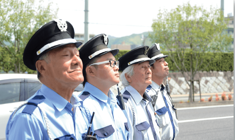 道路現場やイベント会場での警備員（平井連絡所）のイメージ画像