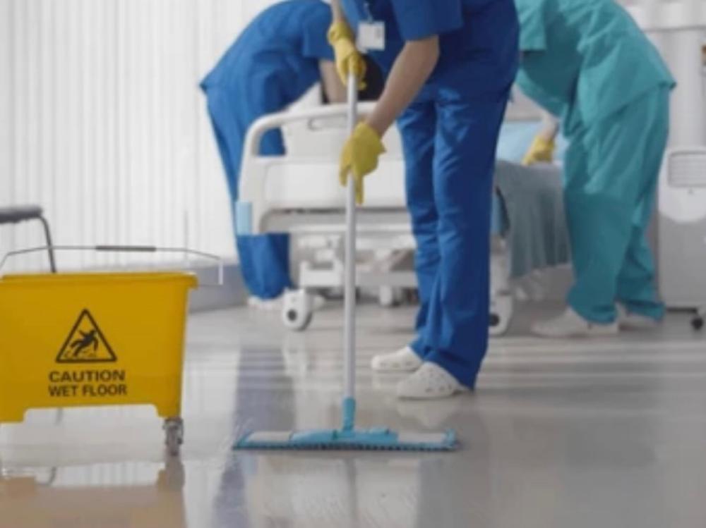 松山赤十字病院での清掃業務のイメージ画像